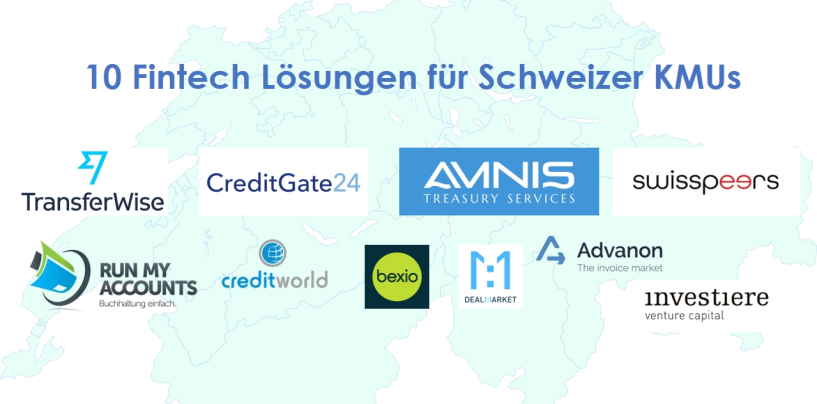 10 Fintech Lösungen für Schweizer KMUs
