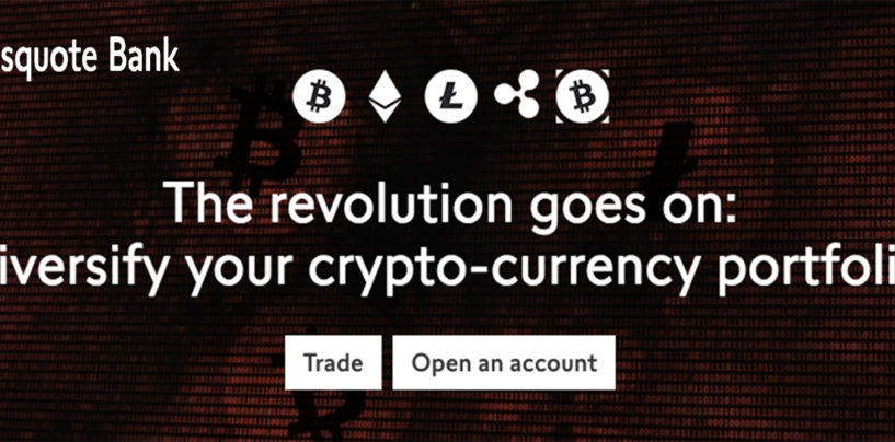 Swissquote bietet Handel mit fünf Kryptowährungen an: neben Bitcoin jetzt auch Bitcoin Cash, Ether, Litecoin und Ripple