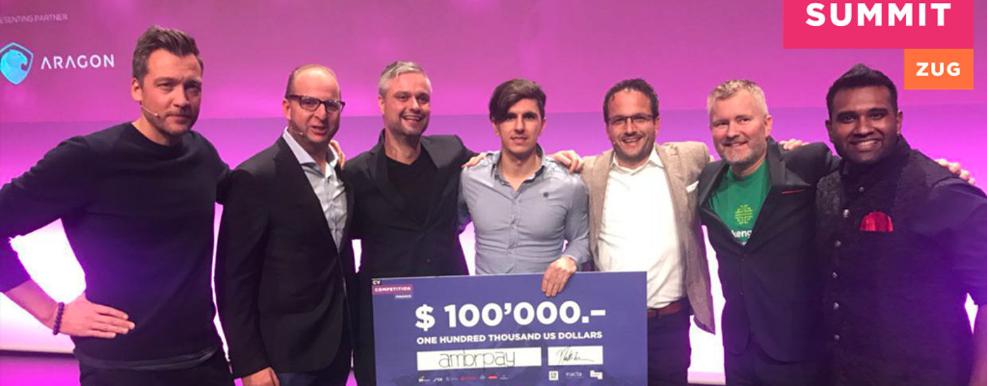 AmbrPay Wins 100’000 USD at CV Competition for Finance in Zug