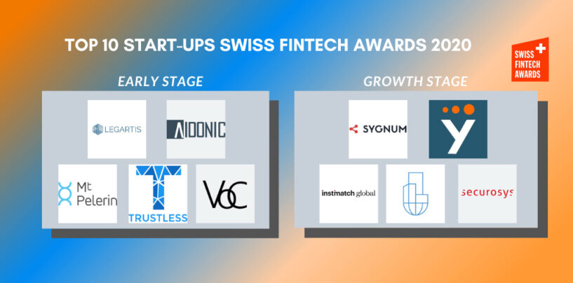 The 10 Nominees for the Swiss Fintech Startup Awards 2020 Revealed