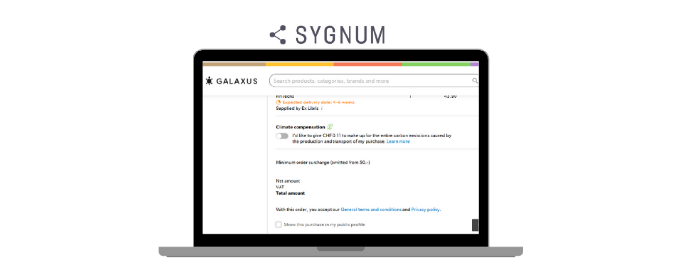 Future Scenario: Pay with Sygnum’s Stablecoin when Ordering Online on Galaxus/Digitec