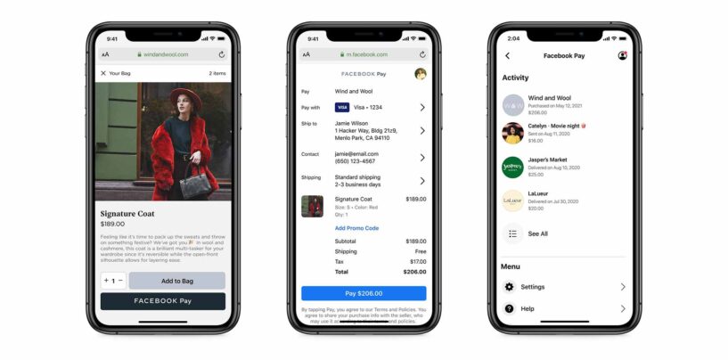 Facebook Pay To Be Available to Online Retailers Starting With Shopify