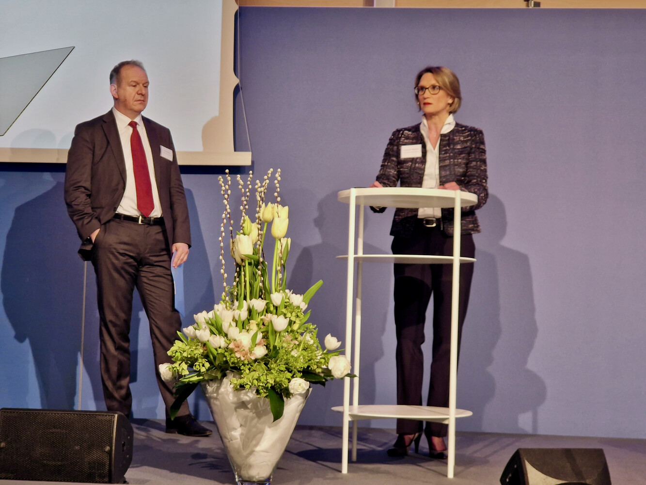 Thomas Moser and Andréa Maechler at the 2023 March Money Market event, Swiss National Bank