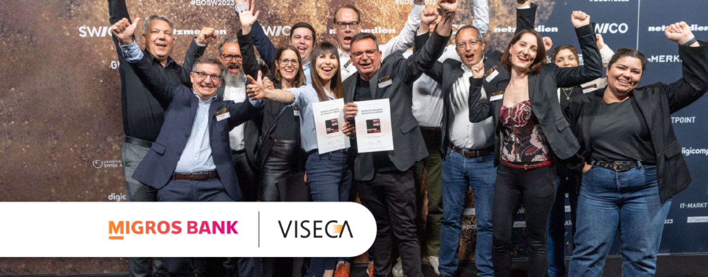 Digital Onboarding von Migros Bank/Viseca gewinnt Best of Swiss Web Awards
