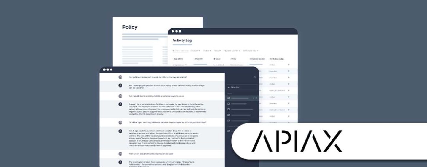 Swiss Regtech Pioneer Apiax Releases AI Policy Assistant